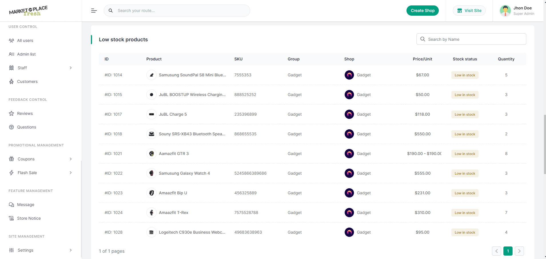 Project screenshot